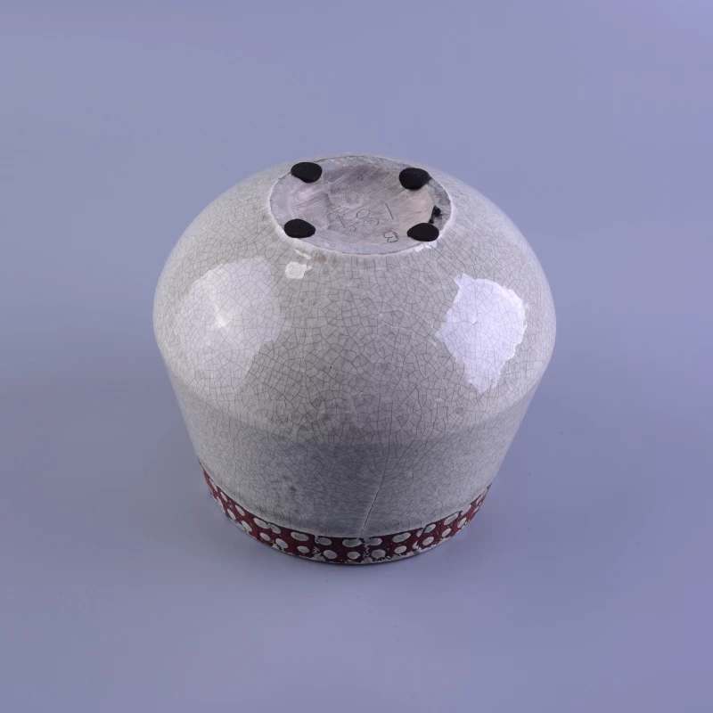 Home decor round large china porcelain ceramic holder 