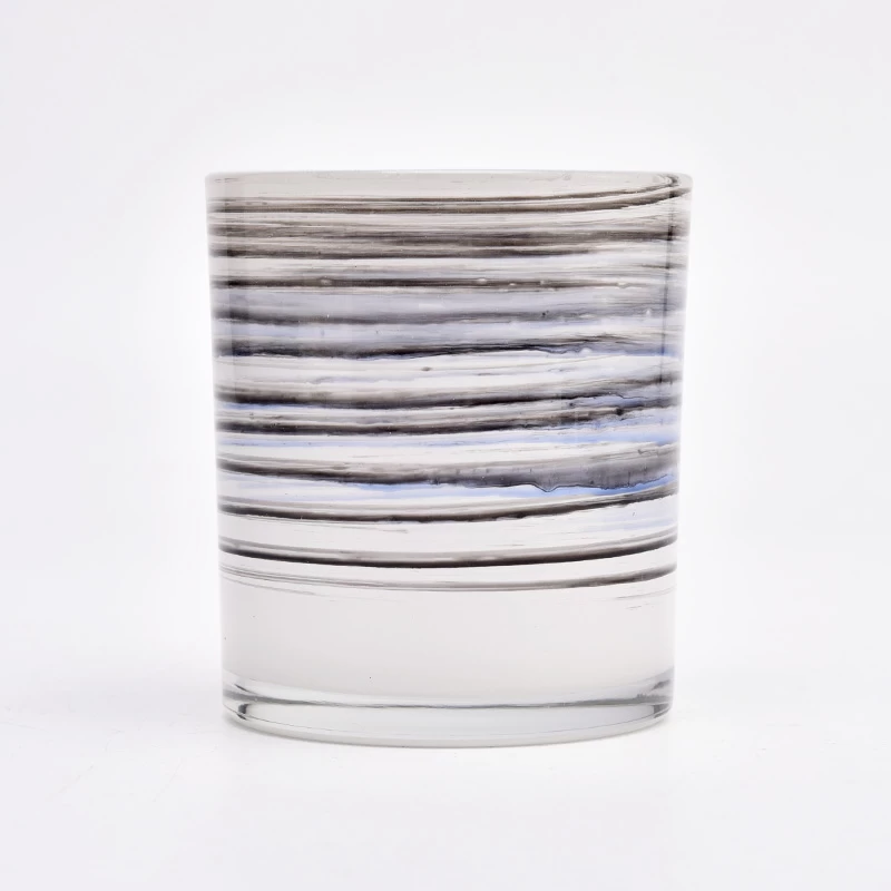 popular glass candle jar for home decor 8oz unique design glass jar retailer