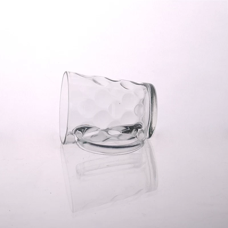 debossed glass mug