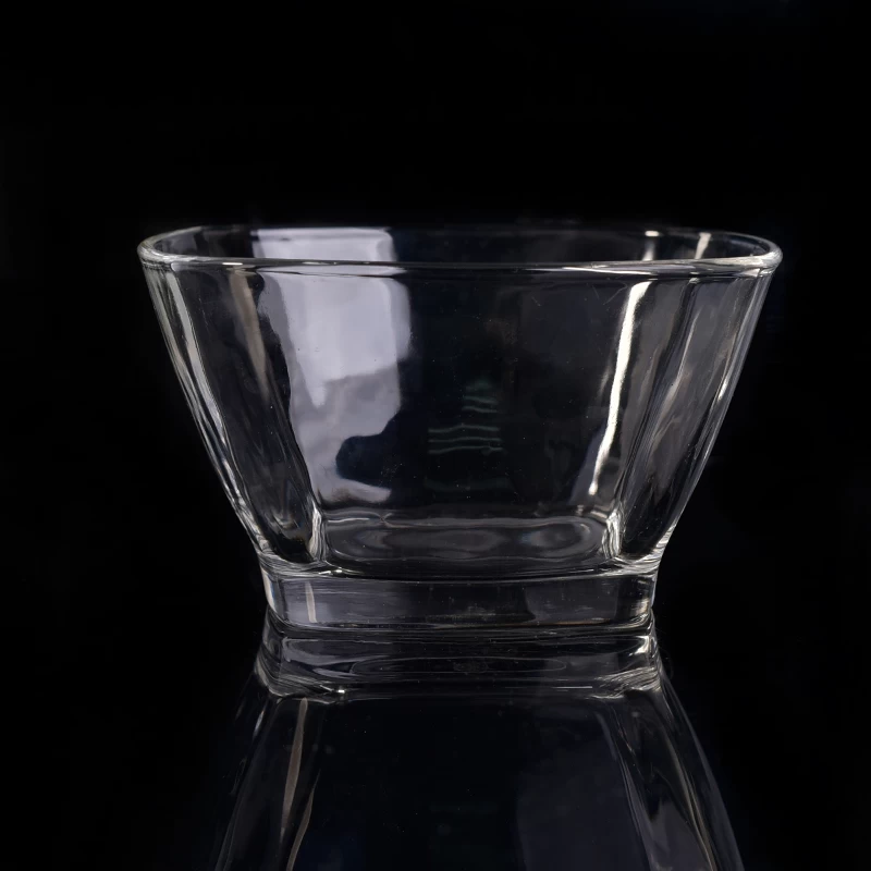 Big clear glass candle holder wholesale