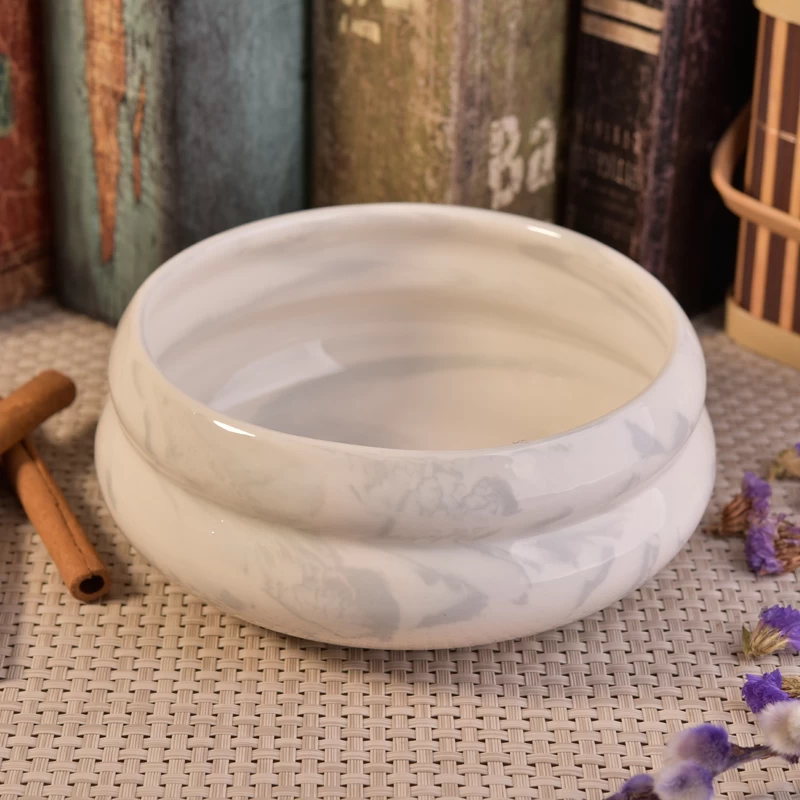 Marble ceramic candle bowls wholesale