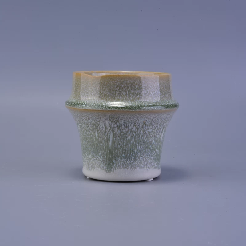 Unique design decorative ceramic candle vessels for home wedding