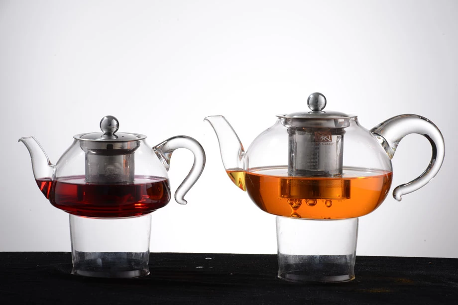 Customized Food Safe Borosilicate Pyrex Glass Tea Pot