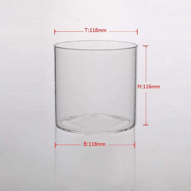 Large Capacity Borosilicate Single Wall Glass