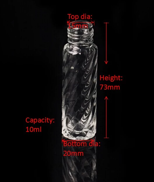 factory direct clear transparent glass spray perfume bottle