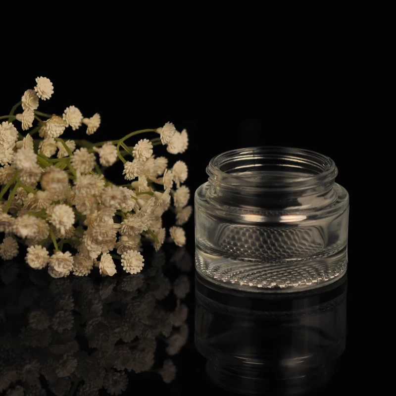 Custom Glass Cosmetic Container For Skin Cream