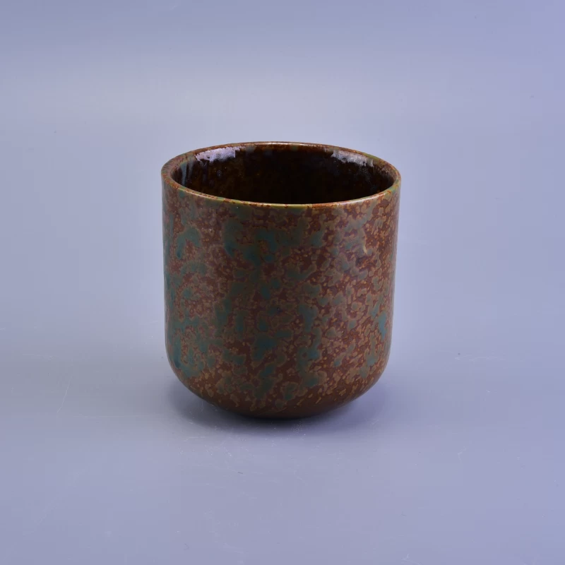 antique ceramic candle jars