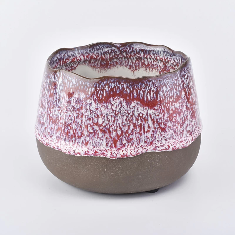 New arrival unique design ceramic candle jar