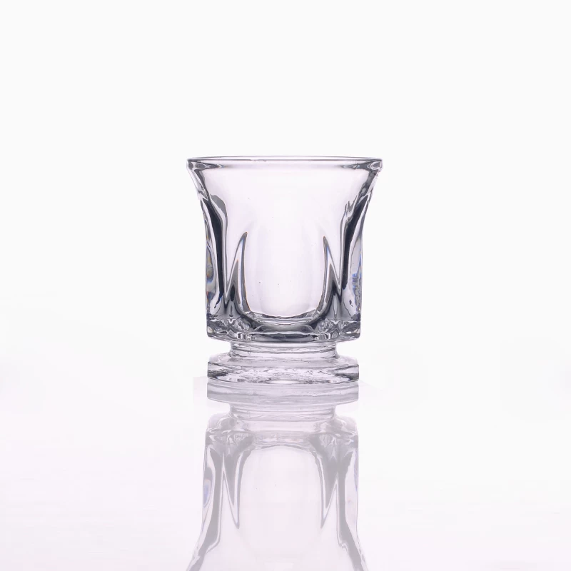 glass candle holder with stand