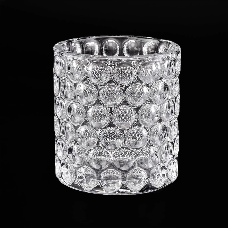 diamond decorated glass candle jars 10oz