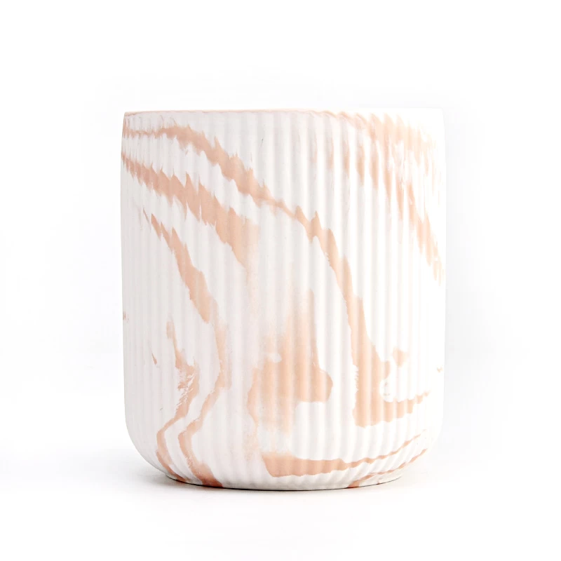 custom ceramic Candle Vessels round Ceramic Candle Jar Wholesale