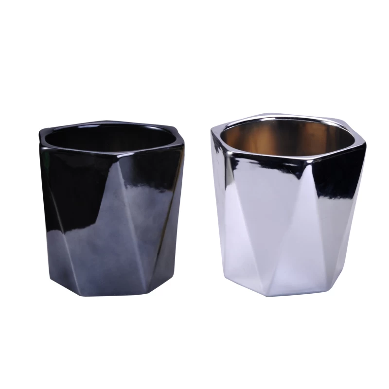 New products color ceramic candle vessels