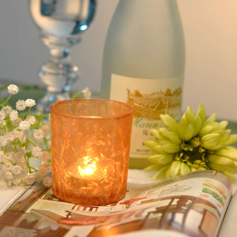 Frosted Glass Votive Candle Holders