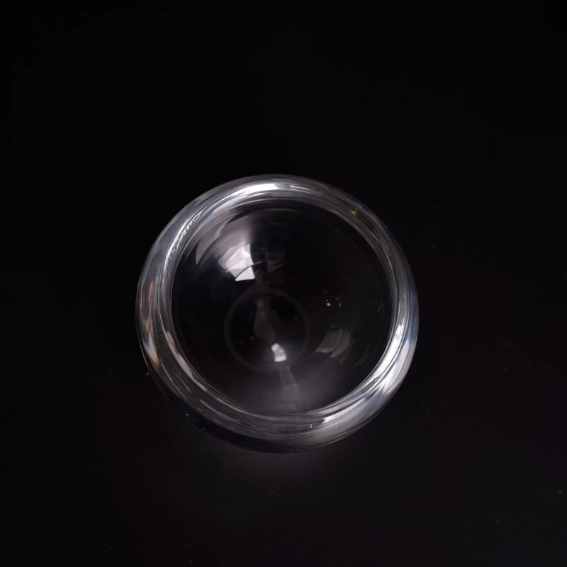 Wholesale clear bowl shape thick wall small mini glass tealight candle holders
