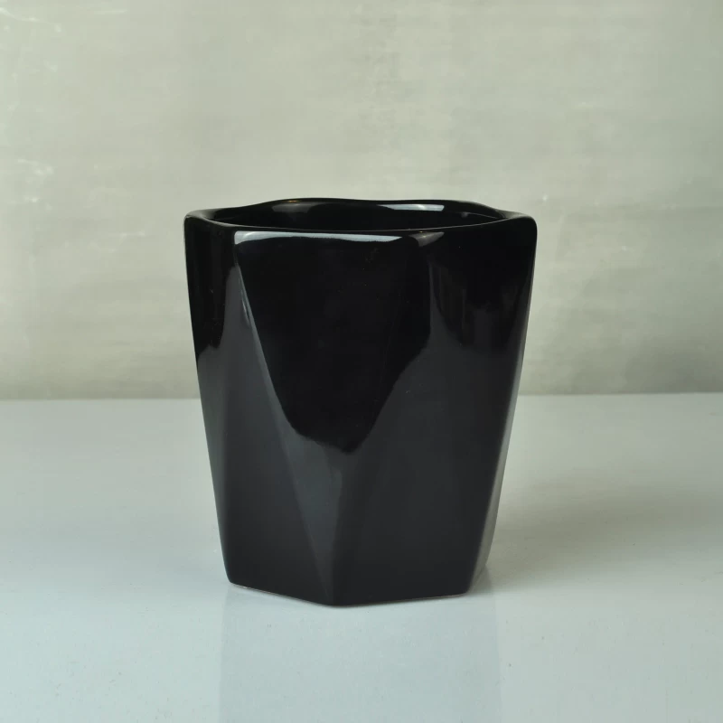 Replacement balck votive ceramic candle holder