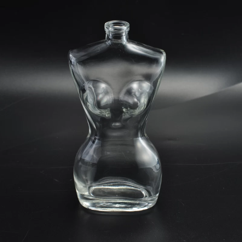fl. 2.8oz/81ml Clear Perfume Bottlel Nude Figure Belle Glass