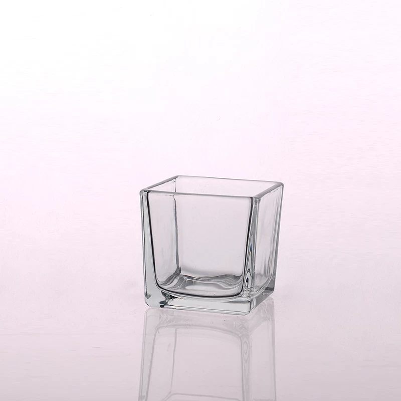 Square candle holders with 300ml capacity