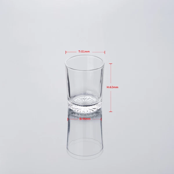 shaped samll size shot glass