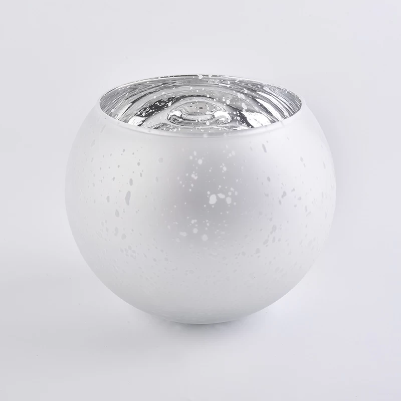 round luxury glass candle jars