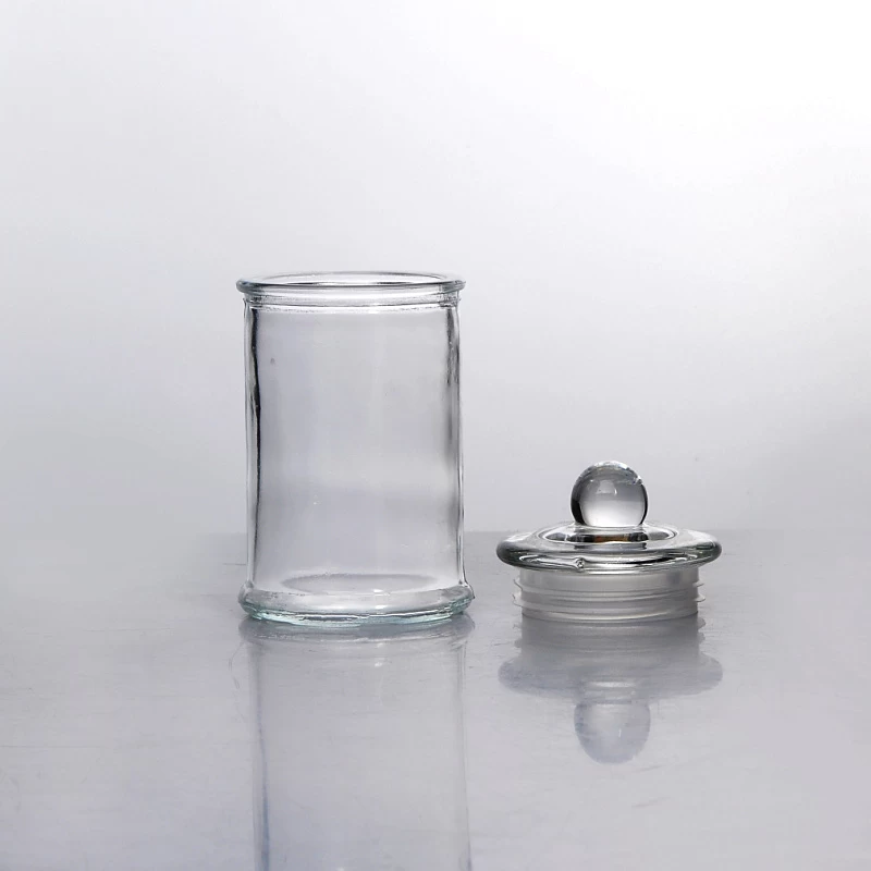 Wholesale glass food storage jar with lid