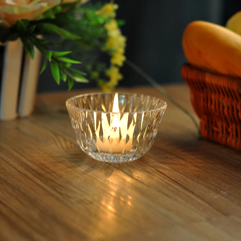clear      candlestick glass
