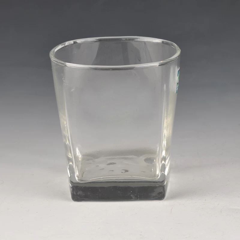 whisky glass with square bottom