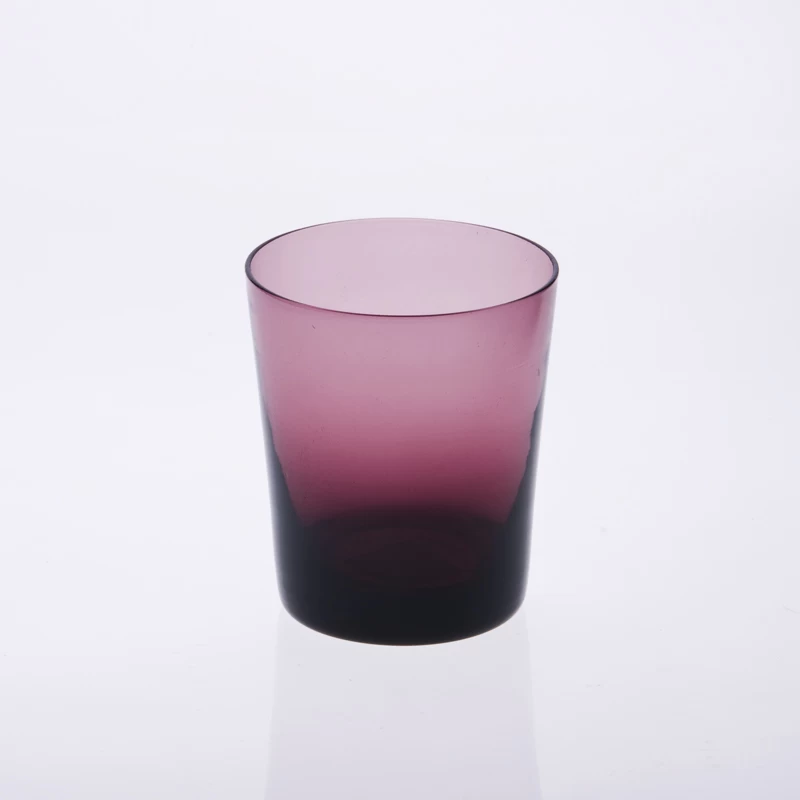 glass candle holder cup