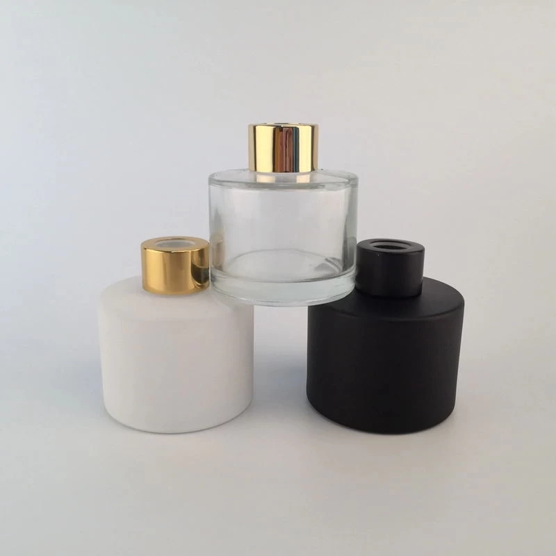 50ml 100ml 120ml matte black glass diffuser bottle with reed 