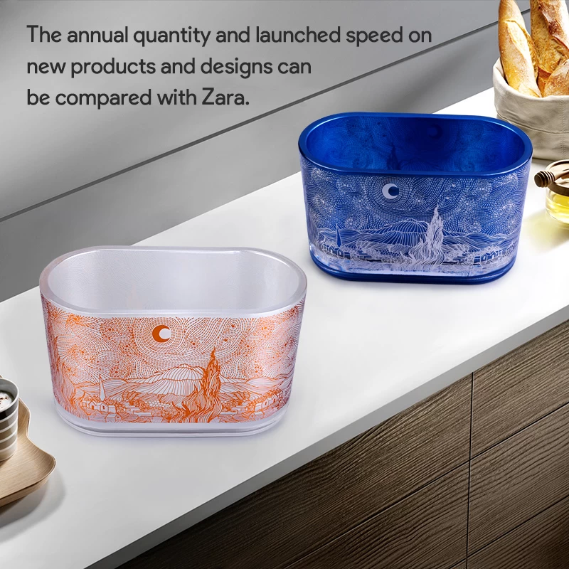 Glass candle vessels wholesale U shape The Starry Night pattern design