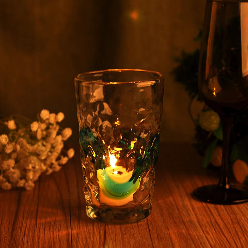cased glass canlde jar