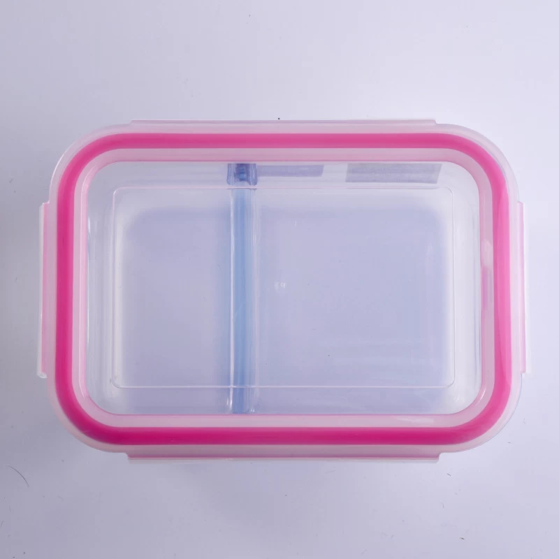Rectangle Compartment Pyrex Glass Meal Box