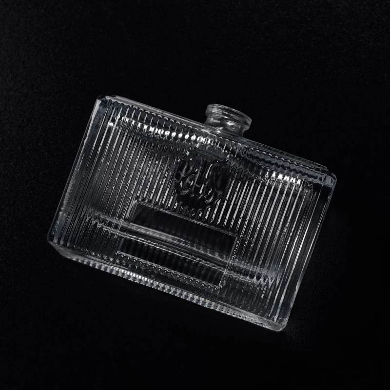 Square clear perfume bottles wholesale 
