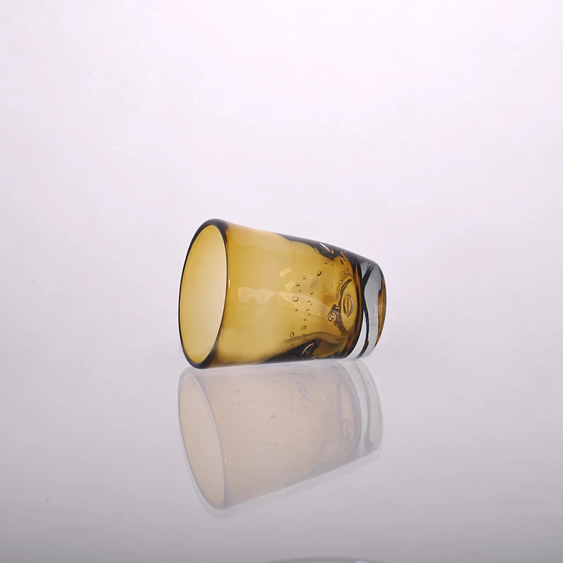 Color Sprayed Inside Glass Candle Tealight Holder