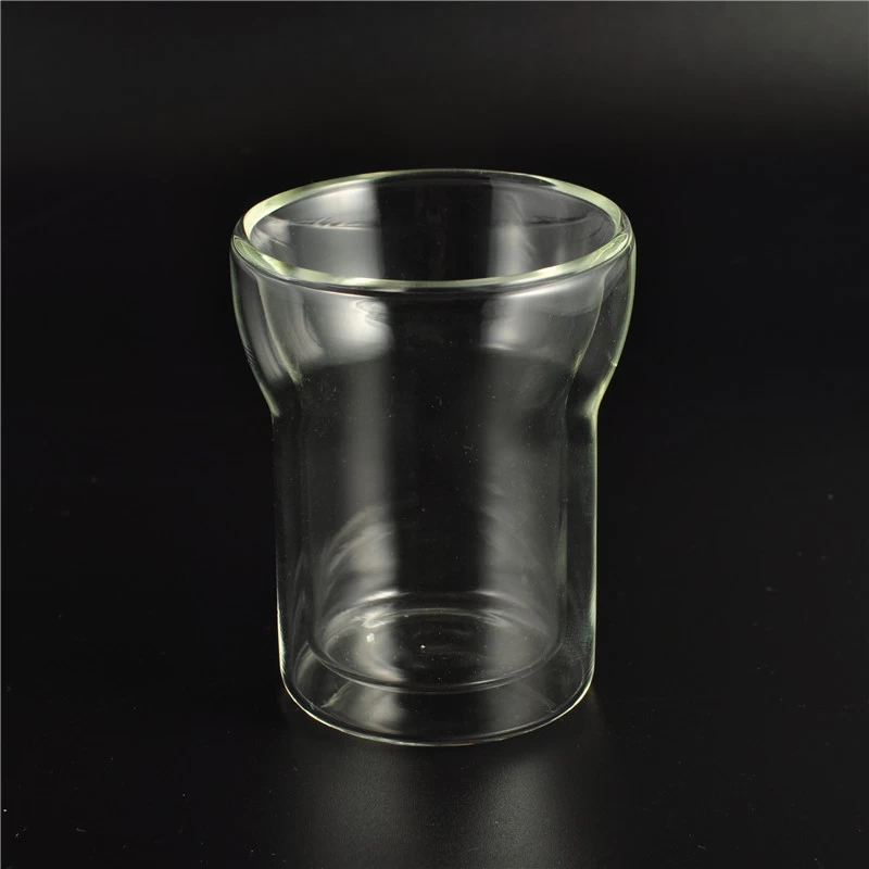 New borosilicate glass double wall beer cup