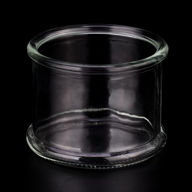 Large capacity glass candle vesseles for candle making glass jars