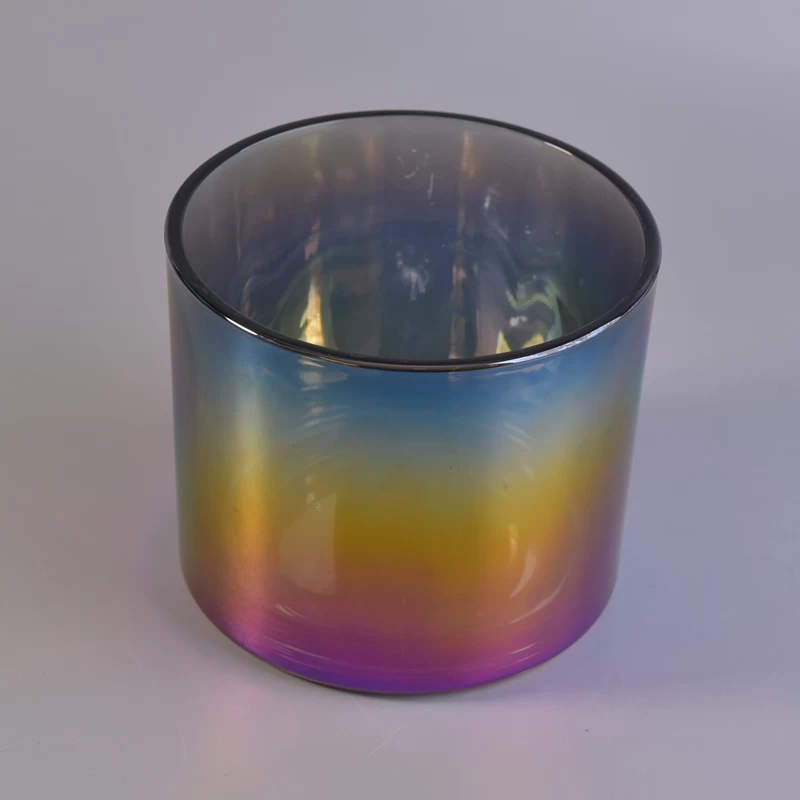 iridescence large candle jar 