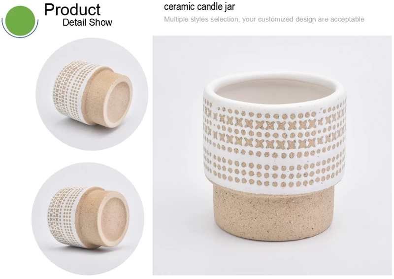 pattern ceramic candle jars 