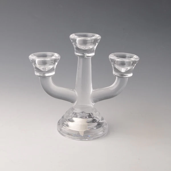 new glass candle holder