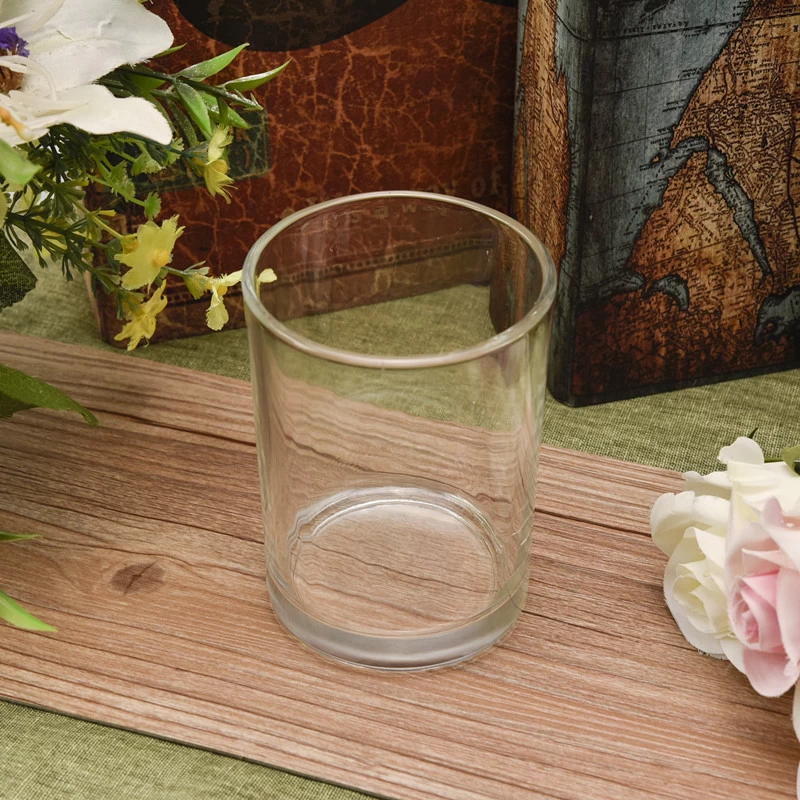 10oz Transparent cylinder candle glass jars wholesale