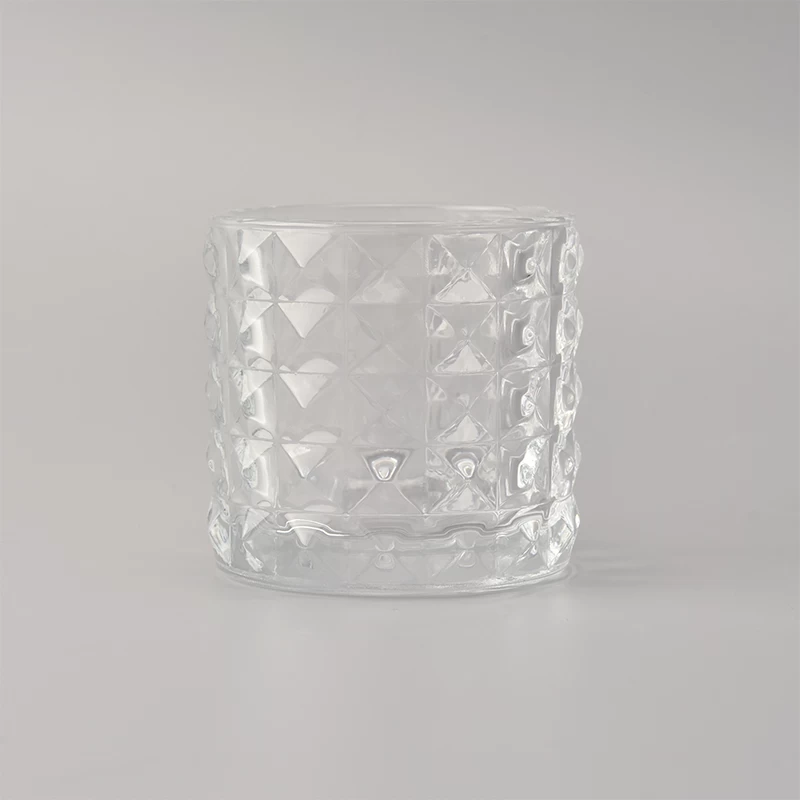 home deco mini diamond glass candle jars