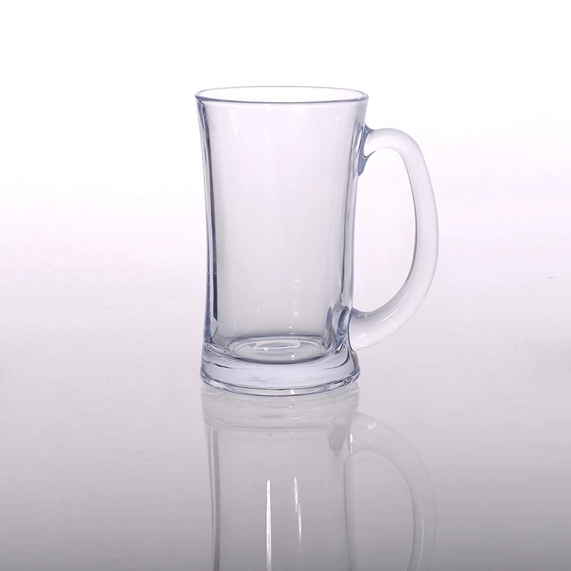 Factory price waist beer mug, wholesale promotional beer glass tumbler, glass beer mug for bar
