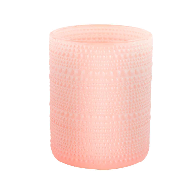 large glass vessel for candles pink candle jar supplier