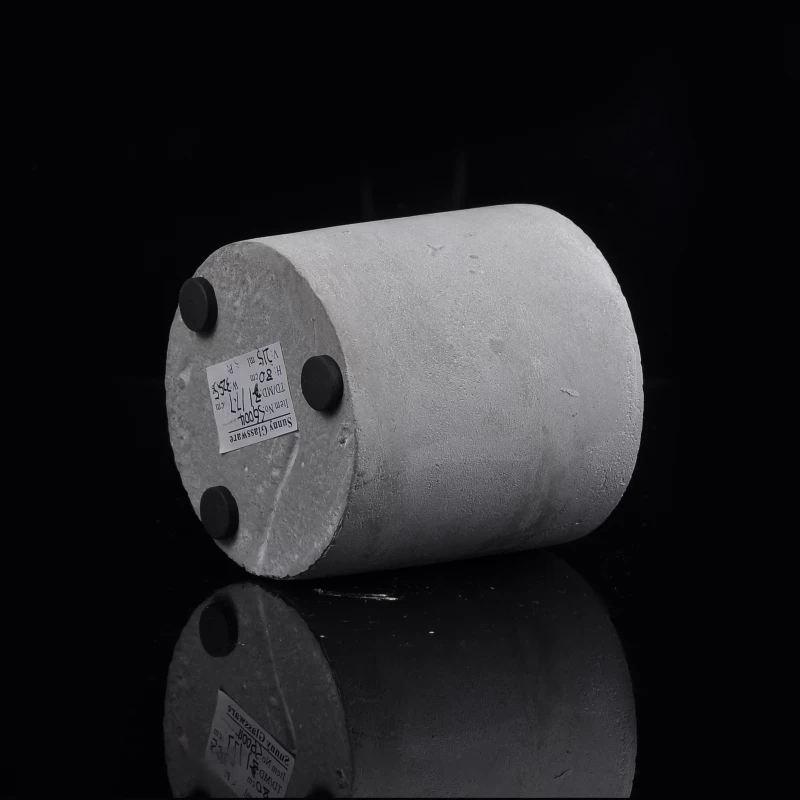 Cylinder Concrete Candle Holders