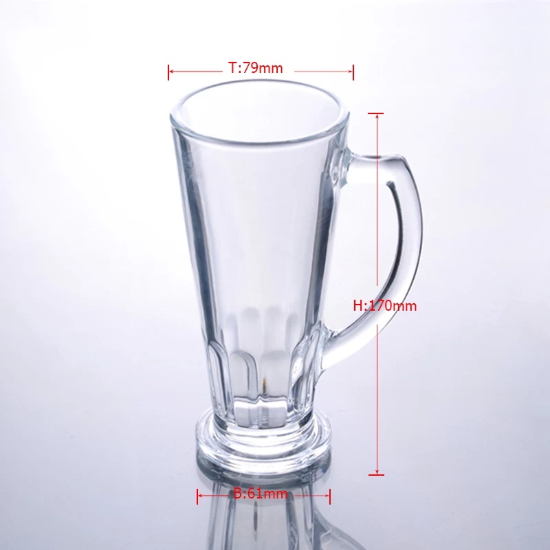 300mL High Quality Bear Glass Beverage Glass with Handle