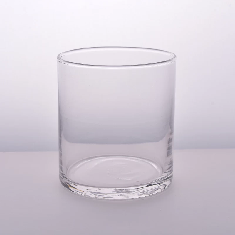 clear round straight glass candle holders from Sunny Glassware