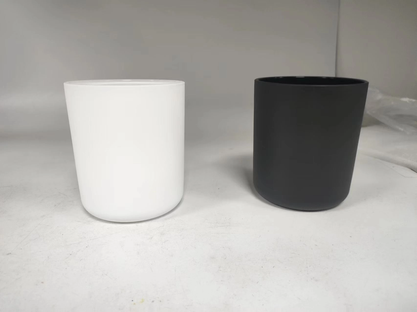  popular matte glass candle holder with round bottom home decor