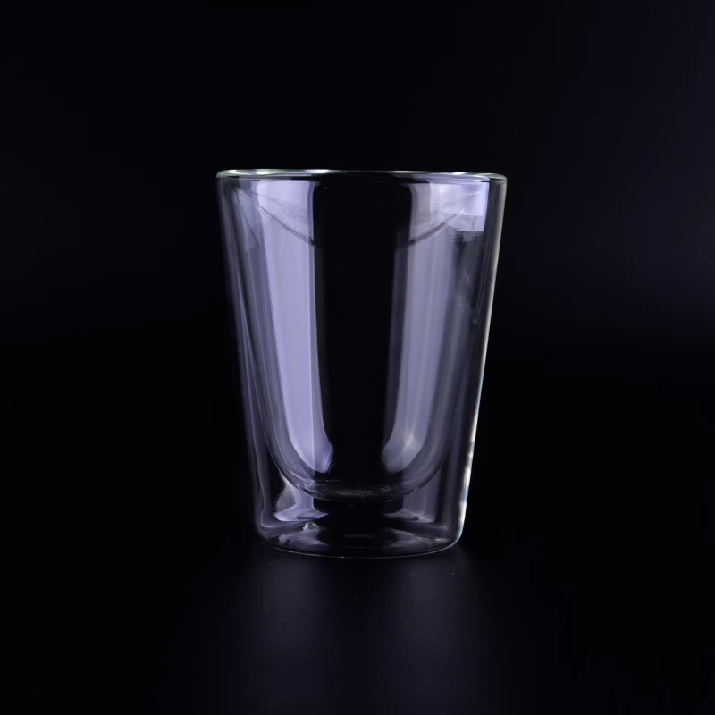 Promotional 200ml Christmas use heat resistant double wall glasses
