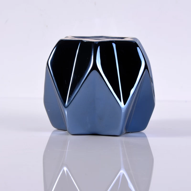 hexagram ceramic tealight holder