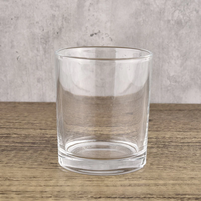 8oz 10oz empty glass candle vessels clear jars supplier