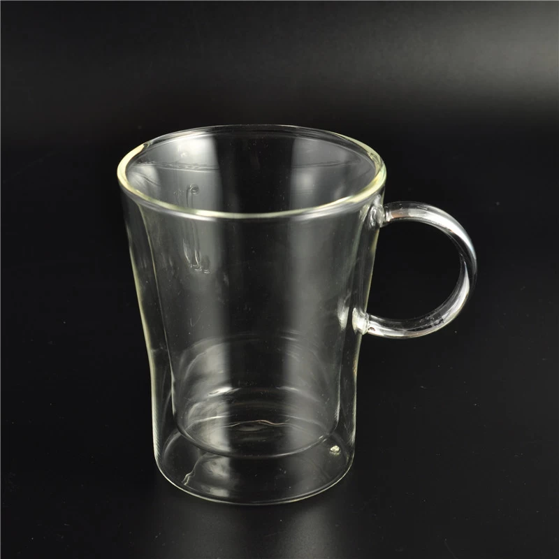 Customized double wall glass beverage cup